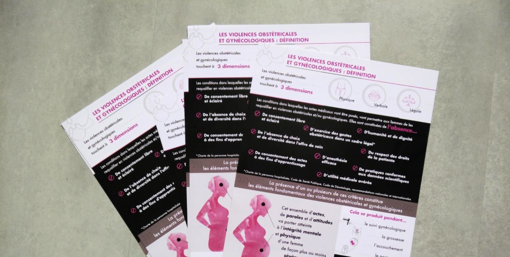 flyer définition violences obstétricales gynécologiques